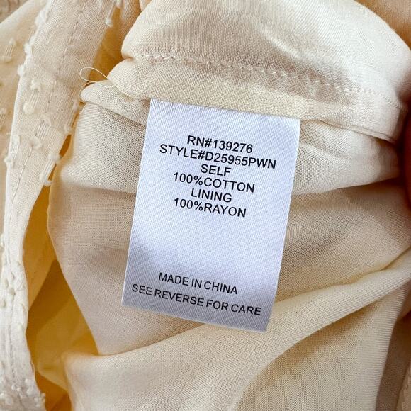 NEW Stitch Fix Daniel Rainn Goldie Blouse Large Butter Yellow Square Neck Blouse - Picture 6 of 7